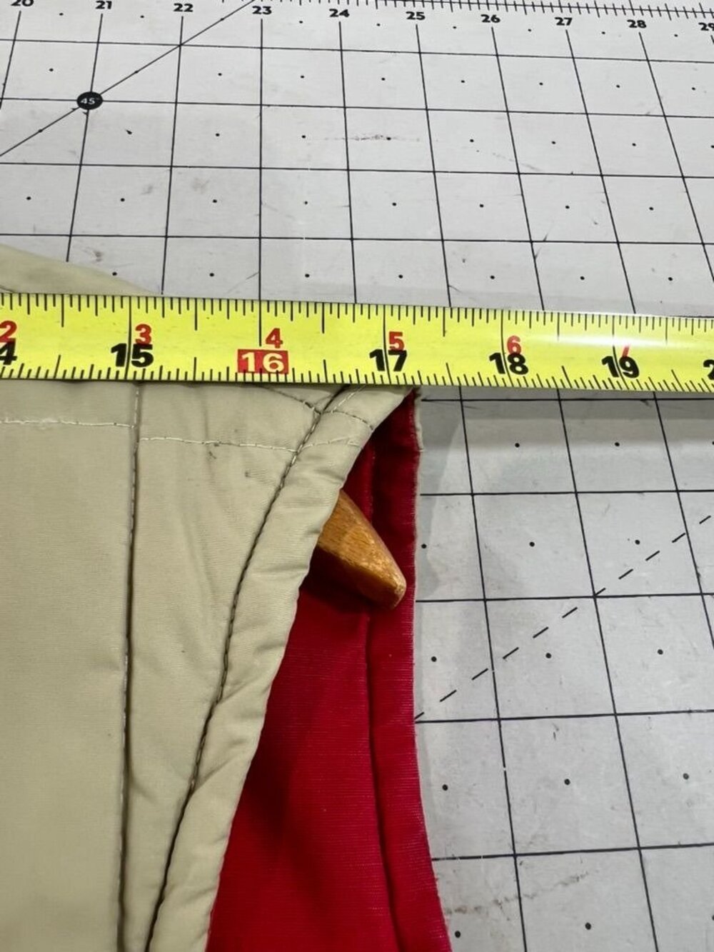 Vintage Pioneer Wear Reversible Quilted Hunting Vest Beige & Red Men’s M - Picture 6 of 15
